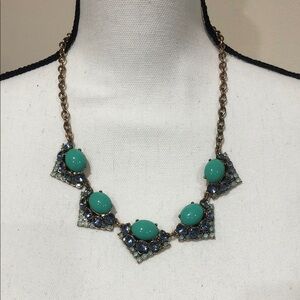 Stella & Dot Rory Turquoise and Blue/Purple Statement Necklace